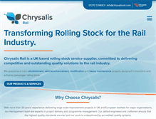 Tablet Screenshot of chrysalisrail.com